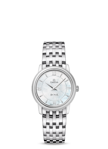 Omega De Ville Prestige Quartz 27.4 Stainless Steel / MOP / Bracelet